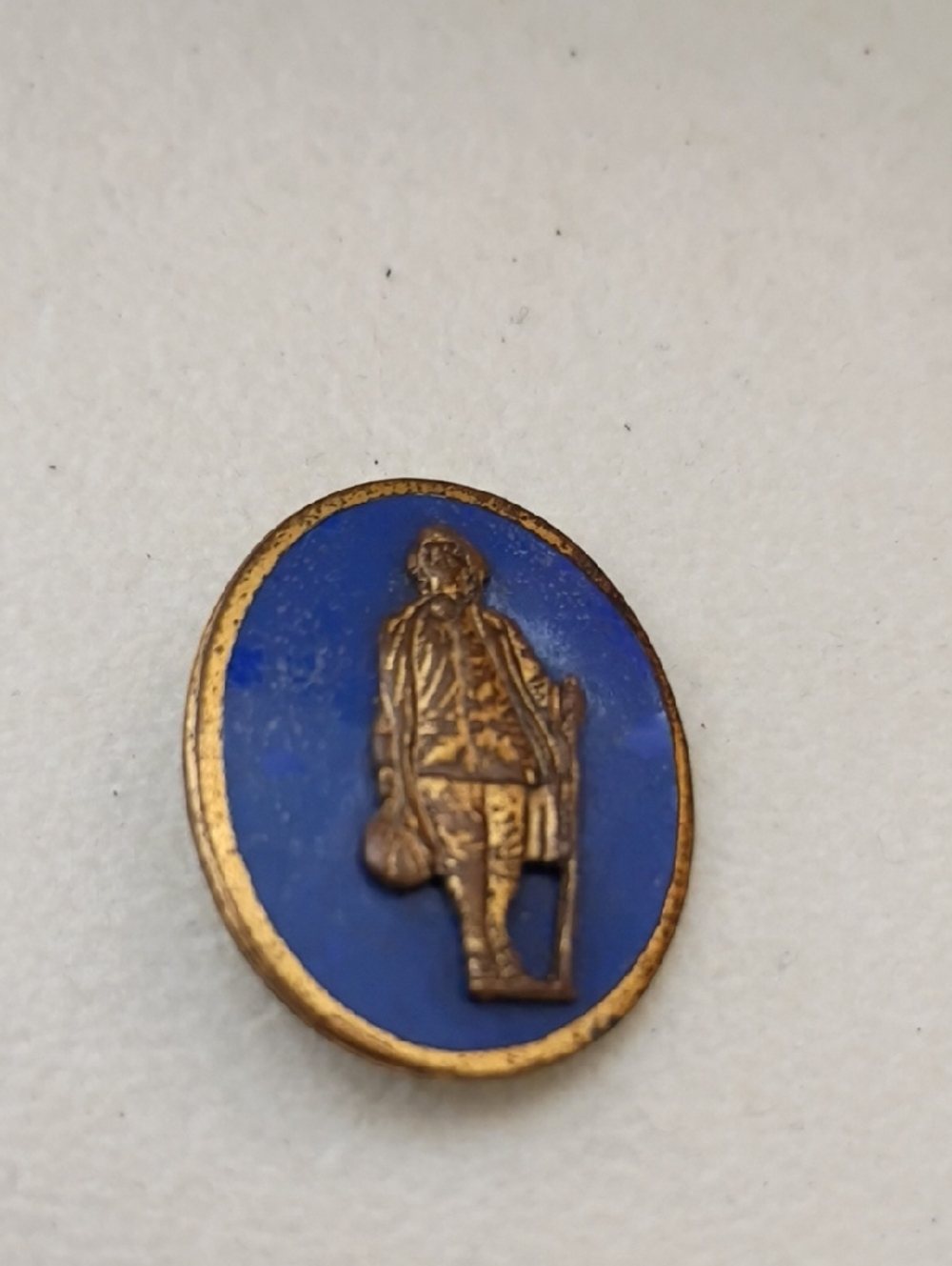 Gold & Blue Enamel Traveler l Pin - Accessories